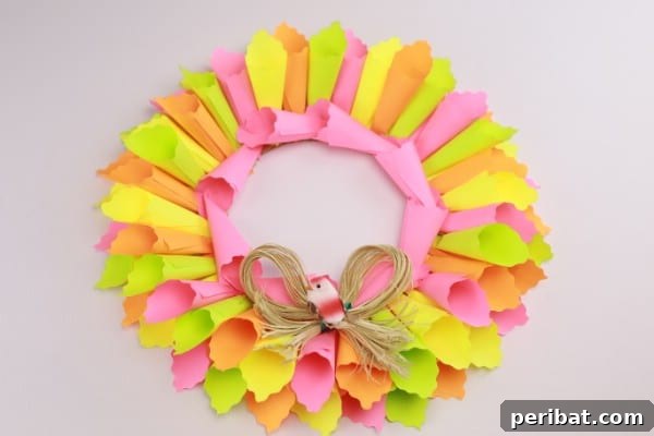 Transform Sticky Notes into a Vibrant Easter Wreath 15 Attaching the embellishments - Bird ornament