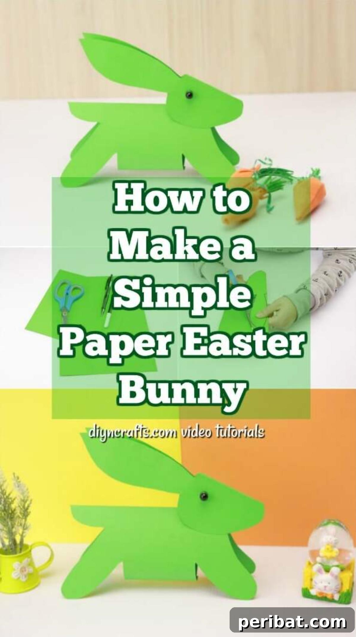Craft a Charming Paper Easter Bunny 2 How to Make a Simple Paper Easter Bunny