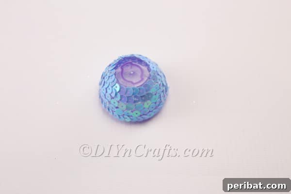Transform Your Plastic Eggs: Easter Decor DIY 11 Finished decorating the other half of the plastic egg.