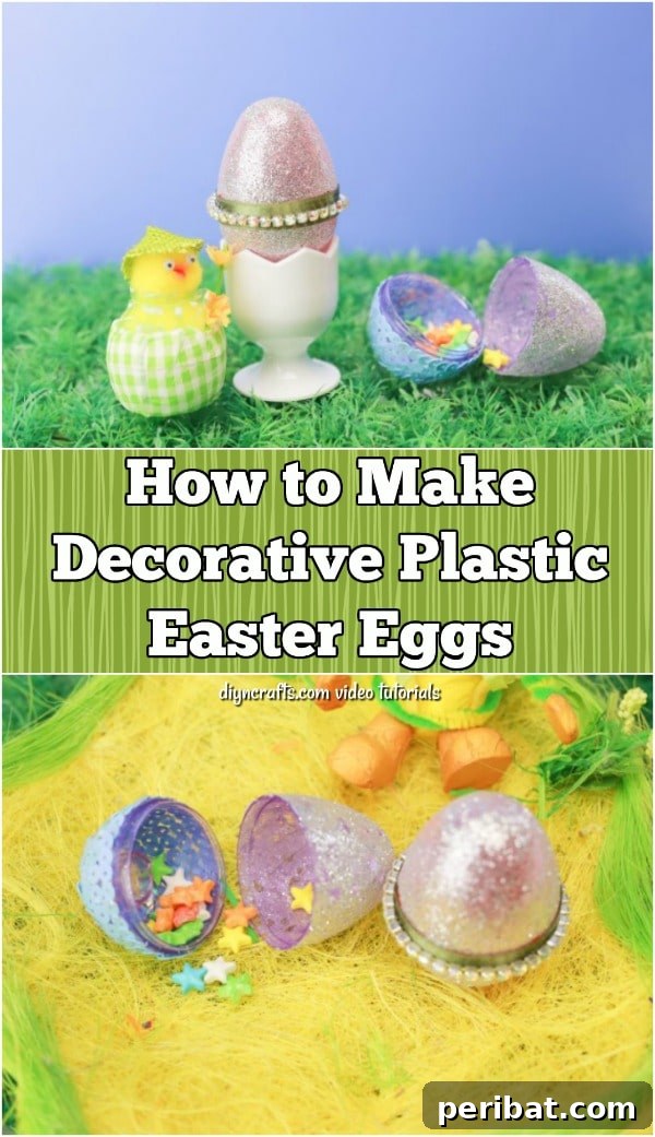 Decorative Easter egg crafting project.
