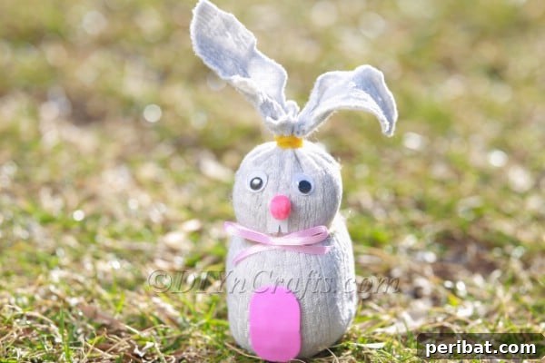 Finished sock bunny.