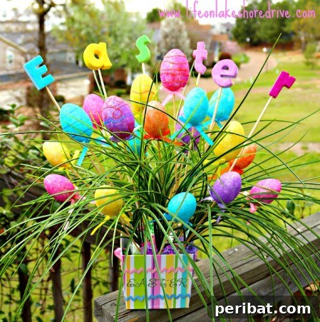 Craft Your Own Easter Table Decor: Inspiring Centerpiece Ideas 17 It’s in the Bag Modern Easter Centerpiece