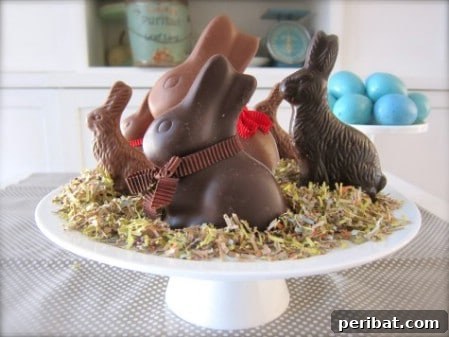Craft Your Own Easter Table Decor: Inspiring Centerpiece Ideas 23 Chocolate Bunnies Centerpiece for Easter