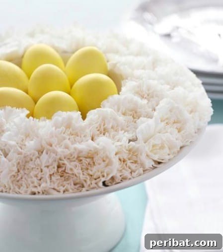 Craft Your Own Easter Table Decor: Inspiring Centerpiece Ideas 32 Eggs’ Nests Centerpiece for Easter
