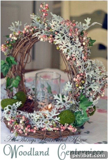 Craft Your Own Easter Table Decor: Inspiring Centerpiece Ideas 46 Woodland Centerpiece for Easter