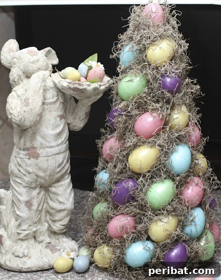 Craft Your Own Easter Table Decor: Inspiring Centerpiece Ideas 49 Easter Egg Topiary Centerpiece