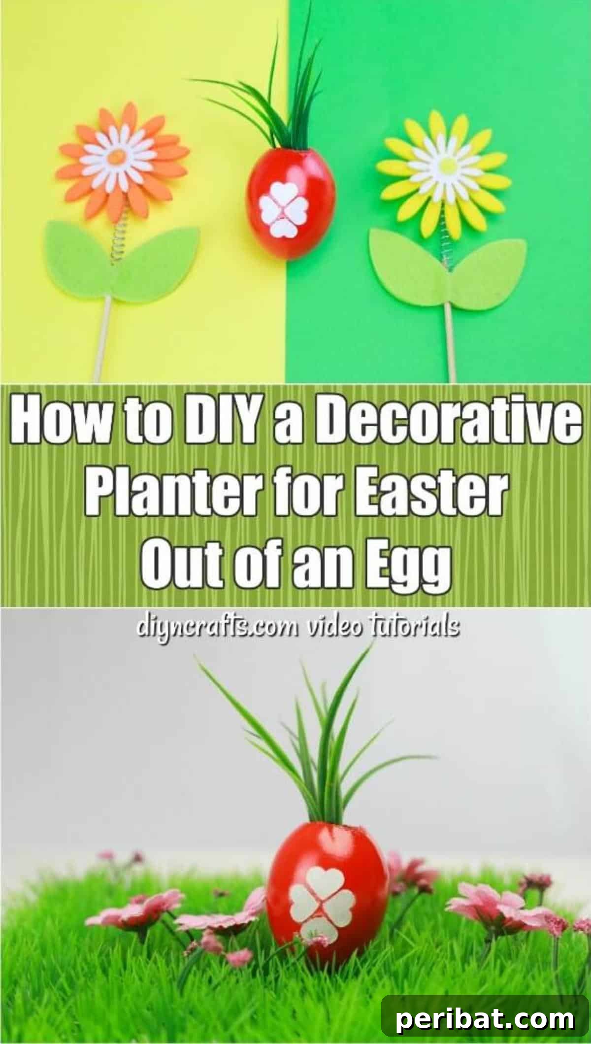 Hatch a DIY Easter Egg Planter 2 How to DIY a Decorative Planter for Easter Out of an Egg collage