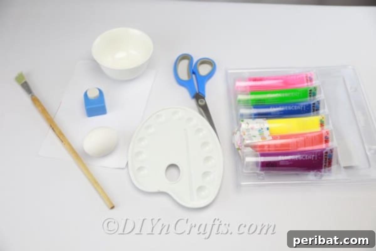 Hatch a DIY Easter Egg Planter 3 Egg planter craft materials.