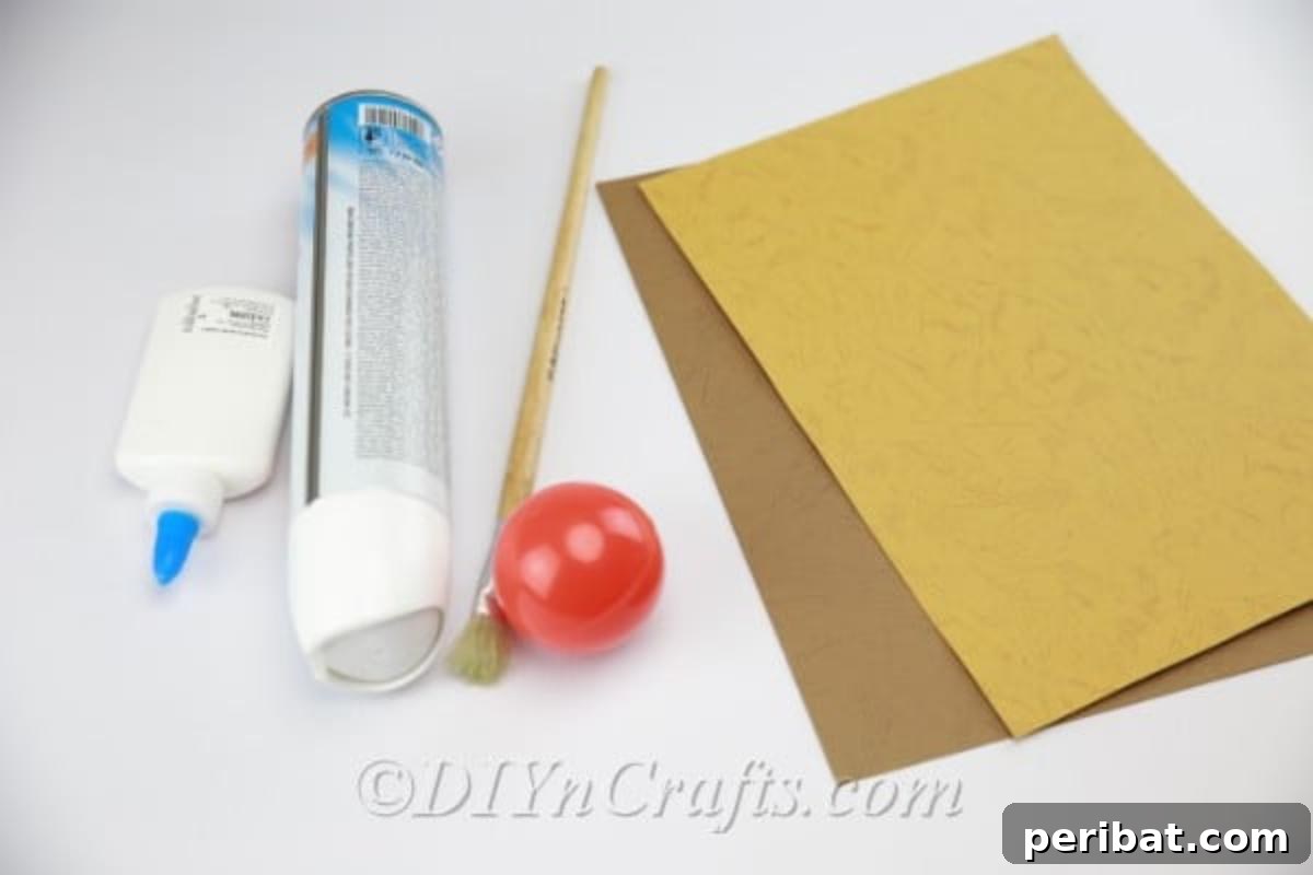 Craft a Realistic Bird Nest for Easter Treats 3 Materials and tools laid out for the DIY bird's nest craft