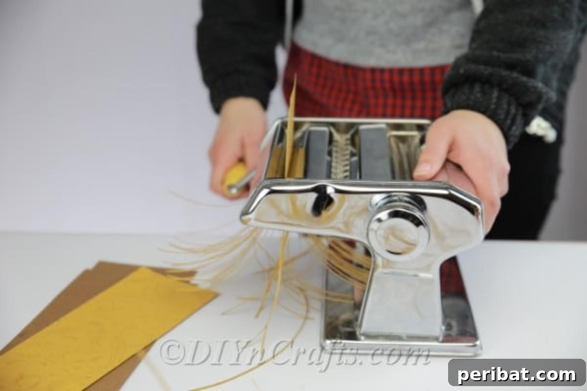 Craft a Realistic Bird Nest for Easter Treats 4 Shredding paper with a paper shredder for the bird's nest craft