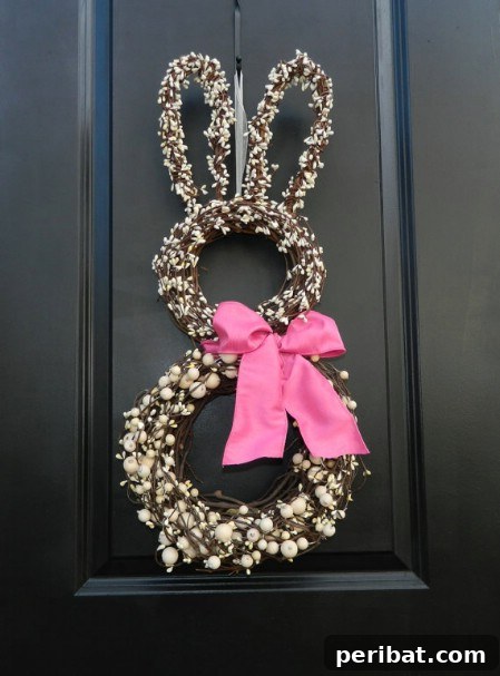 Adorable Whimsical Bunny Easter Wreath Whimsical Bunny Wreath - 40 Creative DIY Easter Wreath Ideas to Beautify Your Home