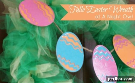 Elegant Tulle Easter Wreath Design Tulle Easter Wreath - 40 Creative DIY Easter Wreath Ideas to Beautify Your Home