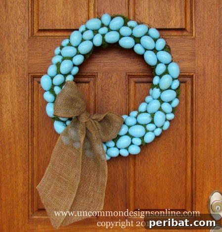 Charming Robin's Egg Easter Wreath Robin’s Egg Wreath - 40 Creative DIY Easter Wreath Ideas to Beautify Your Home