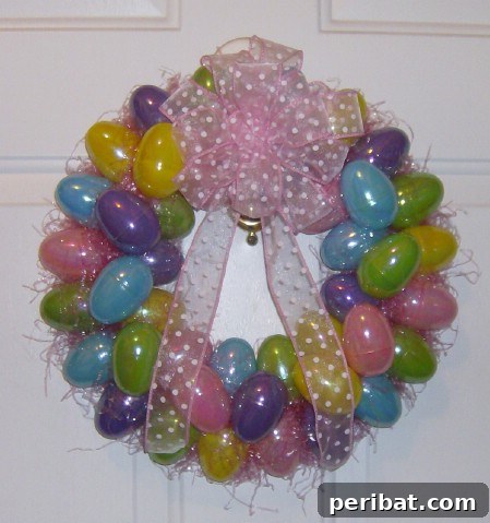 Colorful DIY Easter Egg Wreath Easter Egg Wreath - 40 Creative DIY Easter Wreath Ideas to Beautify Your Home