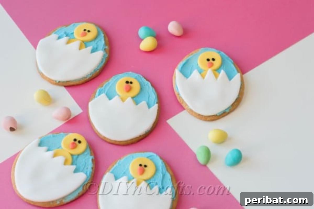 Chick cookies ready for Easter
