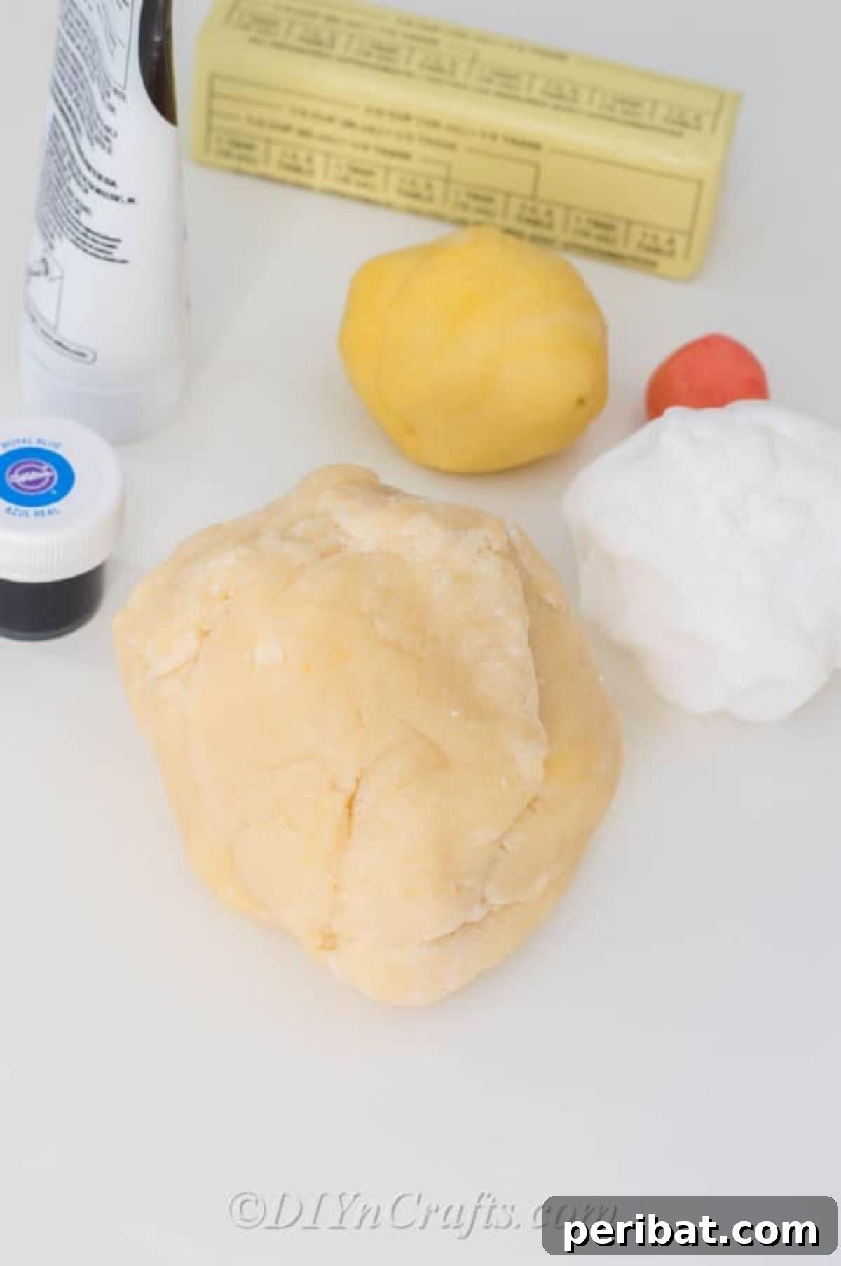 Sugar cookie supplies – cookie mix and butter