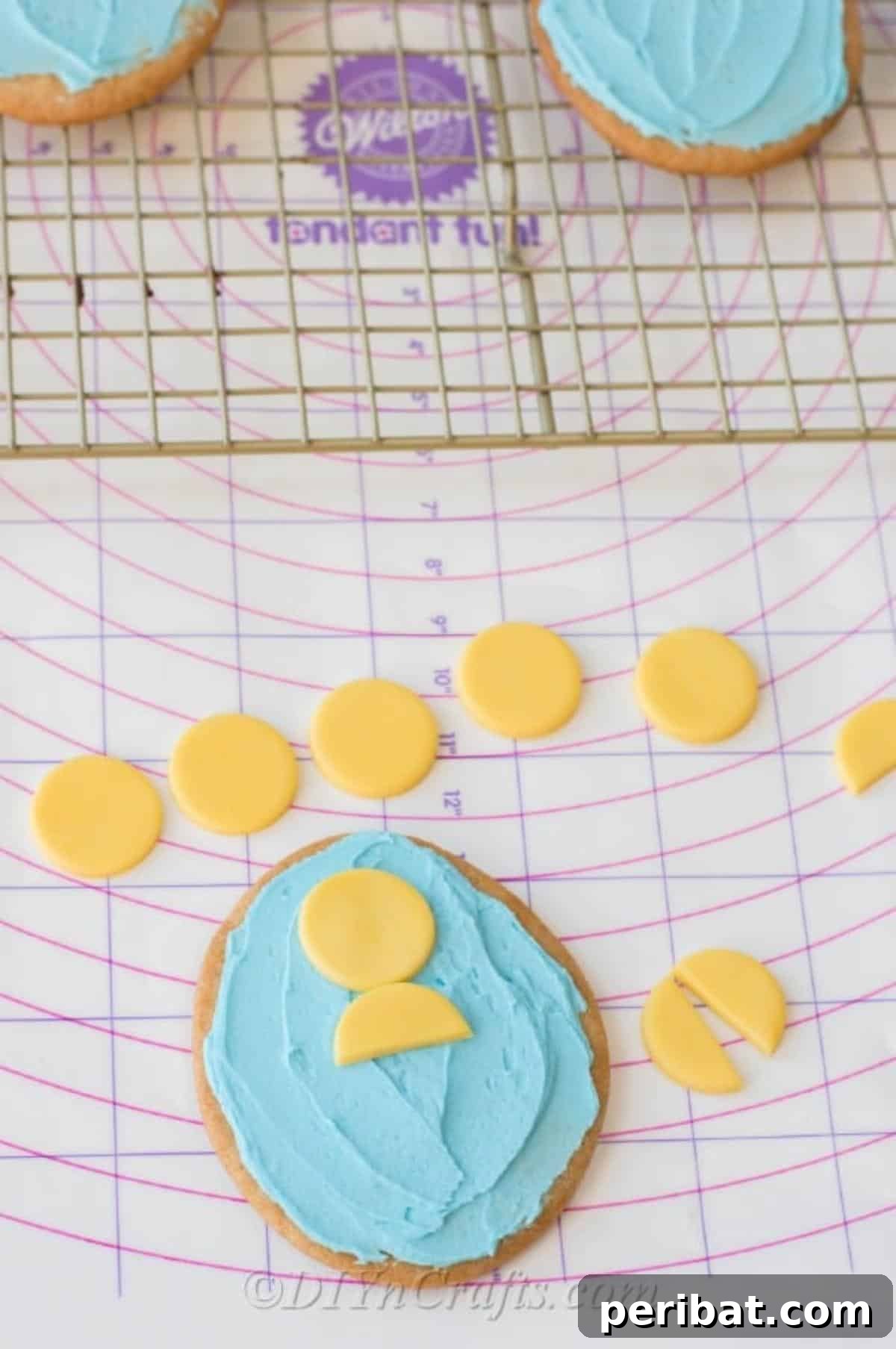 Sugar cookies frosted with homemade buttercream