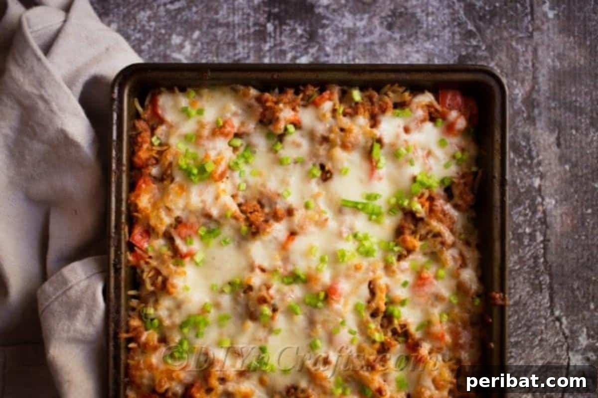 Pepper Casserole Your Busy Weeknight Lifesaver 2 The cheesy stuffed pepper casserole recipe, showcasing a vibrant and comforting dish ready to be served