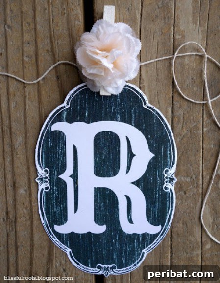 Printable chalkboard Easter banner for rustic decor