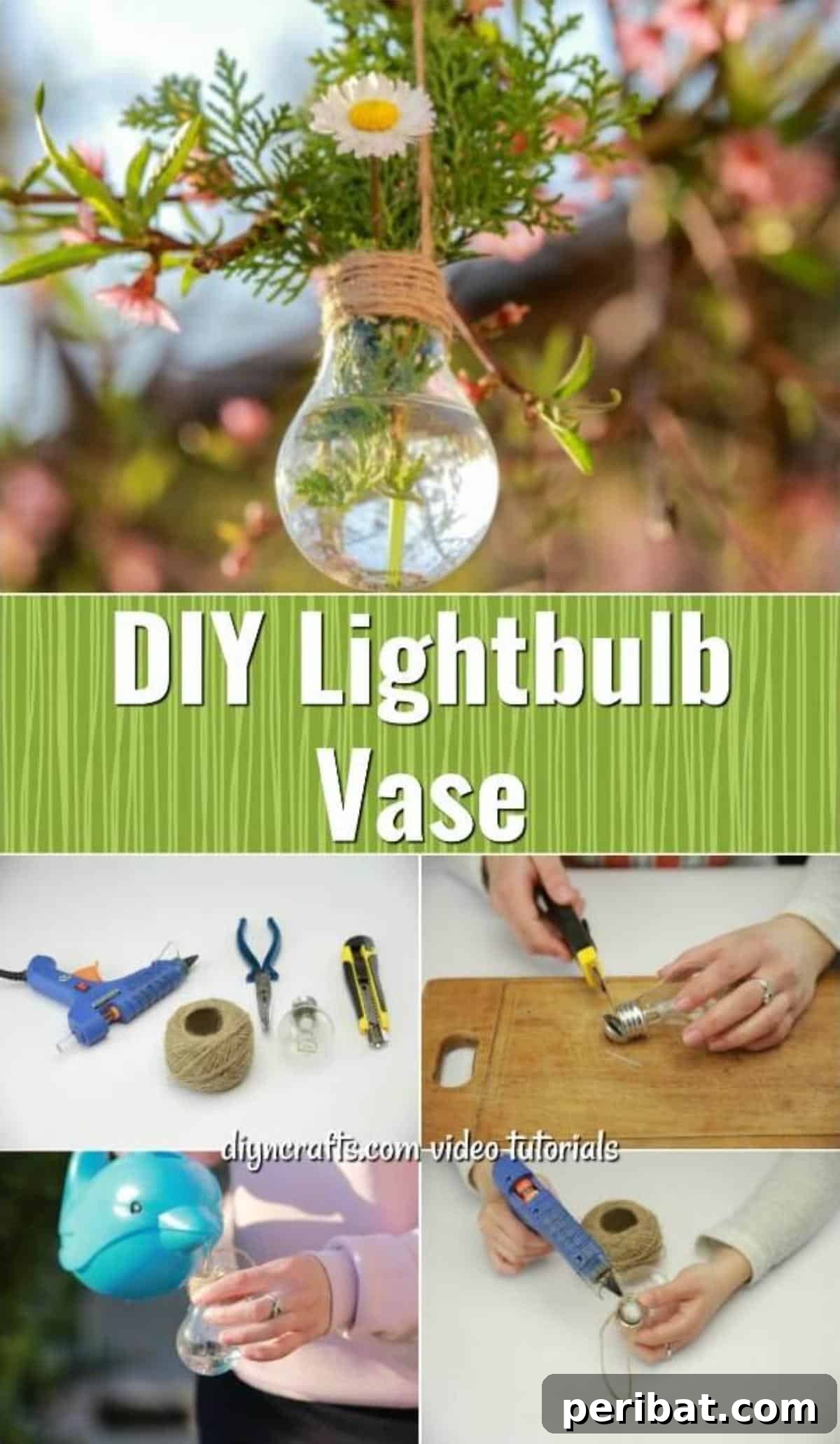 DIY Lightbulb Planter Perfect for Spring 2 How to Make a Decorative Lightbulb Planter – Easy Spring Craft