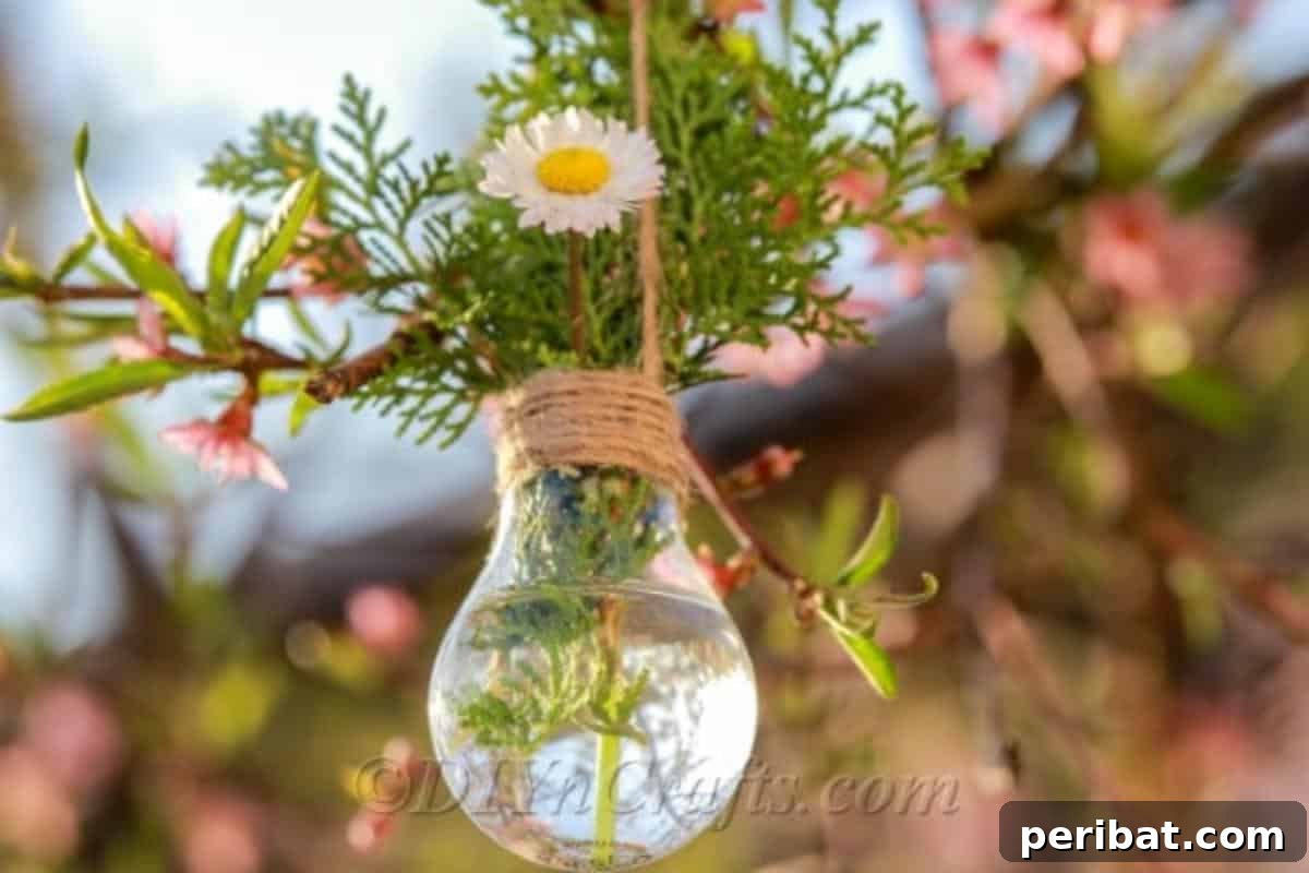 DIY Lightbulb Planter Perfect for Spring 4 Repurposed lightbulb with daisies