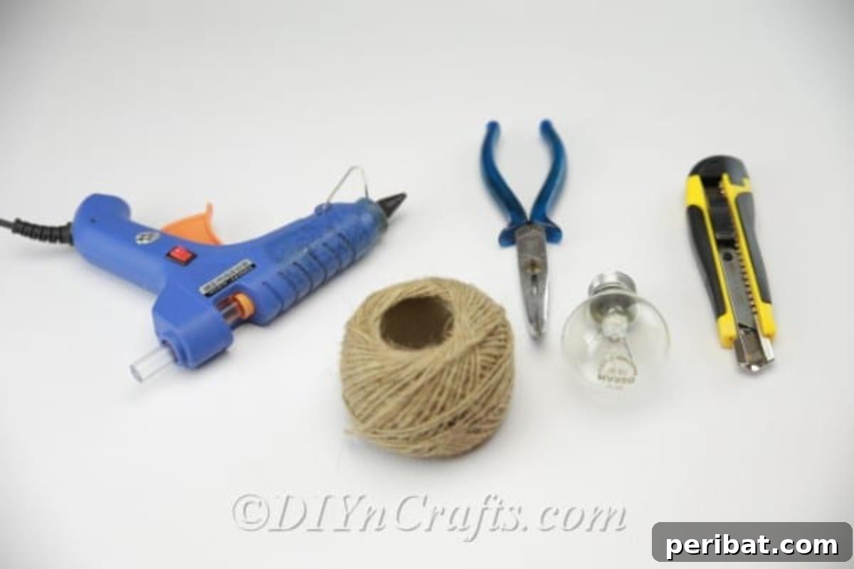 DIY Lightbulb Planter Perfect for Spring 7 Materials for making lightbulb planters