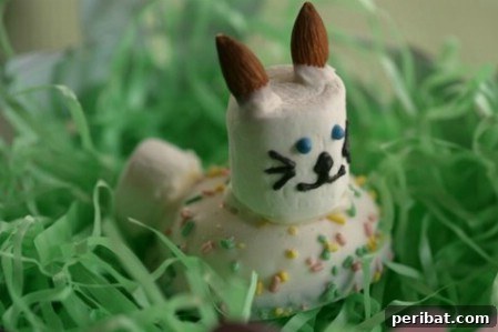 Delightful Easter Treats Made Easy 100 Cute Easter Puff Bunnies made from Little Debbie Marshmallow Puffs