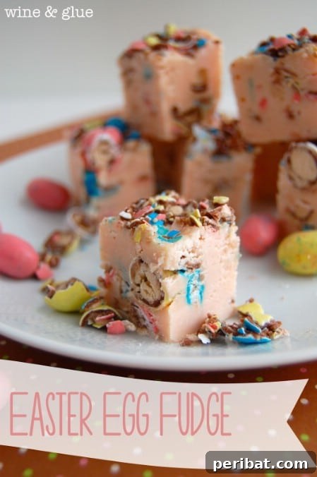 Delightful Easter Treats Made Easy 33 Delicious Easter Egg Fudge with chocolate chips and robin's egg candies