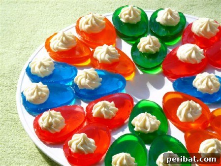 Delightful Easter Treats Made Easy 38 Colorful Jell-O Eggs with creamy vanilla filling, a unique Easter treat
