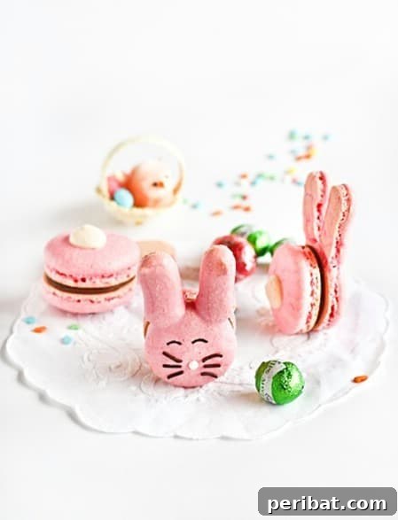 Delightful Easter Treats Made Easy 7 Delightful Easter Bunny Macaroons with chocolate marshmallow filling
