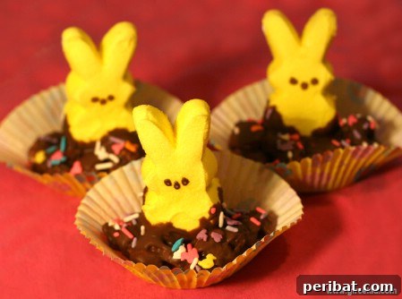 Delightful Easter Treats Made Easy 65 Whimsical Peeps in Chocolate Shells, a creative Easter dessert