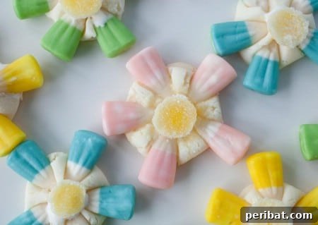 Delightful Easter Treats Made Easy 73 Pretty Candy Corn Flowers, an easy and sweet Easter treat