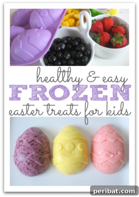 Delightful Easter Treats Made Easy 75 Healthy Frozen Yogurt Eggs, a refreshing Easter treat for kids