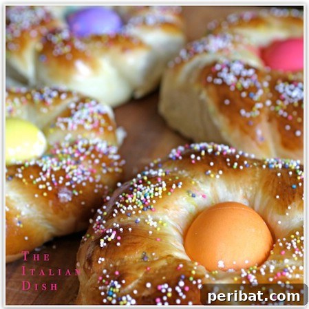 Delightful Easter Treats Made Easy 81 Traditional Italian Easter Bread with a baked-in decorated egg