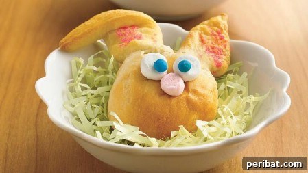 Delightful Easter Treats Made Easy 82 Cute Bunny Puffs made with crescent dough and candies
