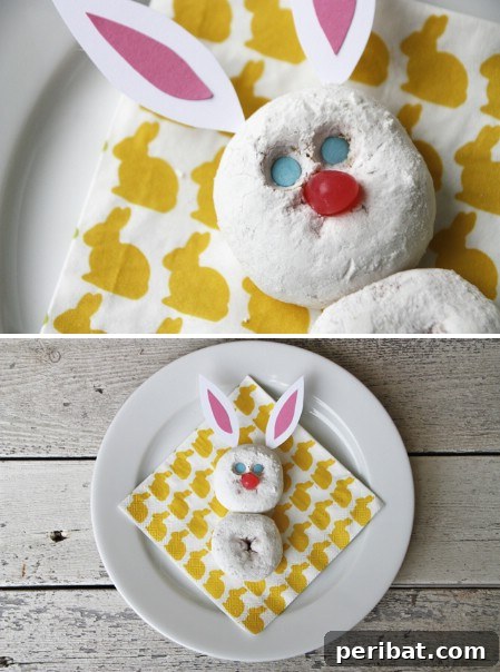 Delightful Easter Treats Made Easy 85 Charming Donut Easter Bunny, perfect for a festive breakfast