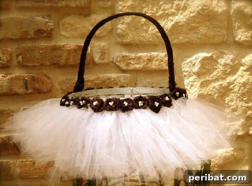 Princess Easter Baskets adorned with layers of tulle