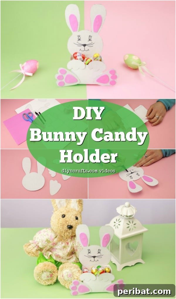 Printable Easter Bunny Treat Holder for small Easter treats