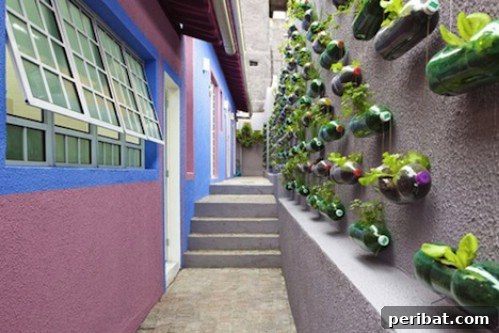 Ingenious Space-Saving Tips for Tiny Gardens 20 Recycled Plastic Bottle Garden - Vertical Wall Planters
