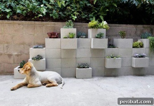 Ingenious Space-Saving Tips for Tiny Gardens 28 Cinder Block Vertical Garden - Modern Planter Wall