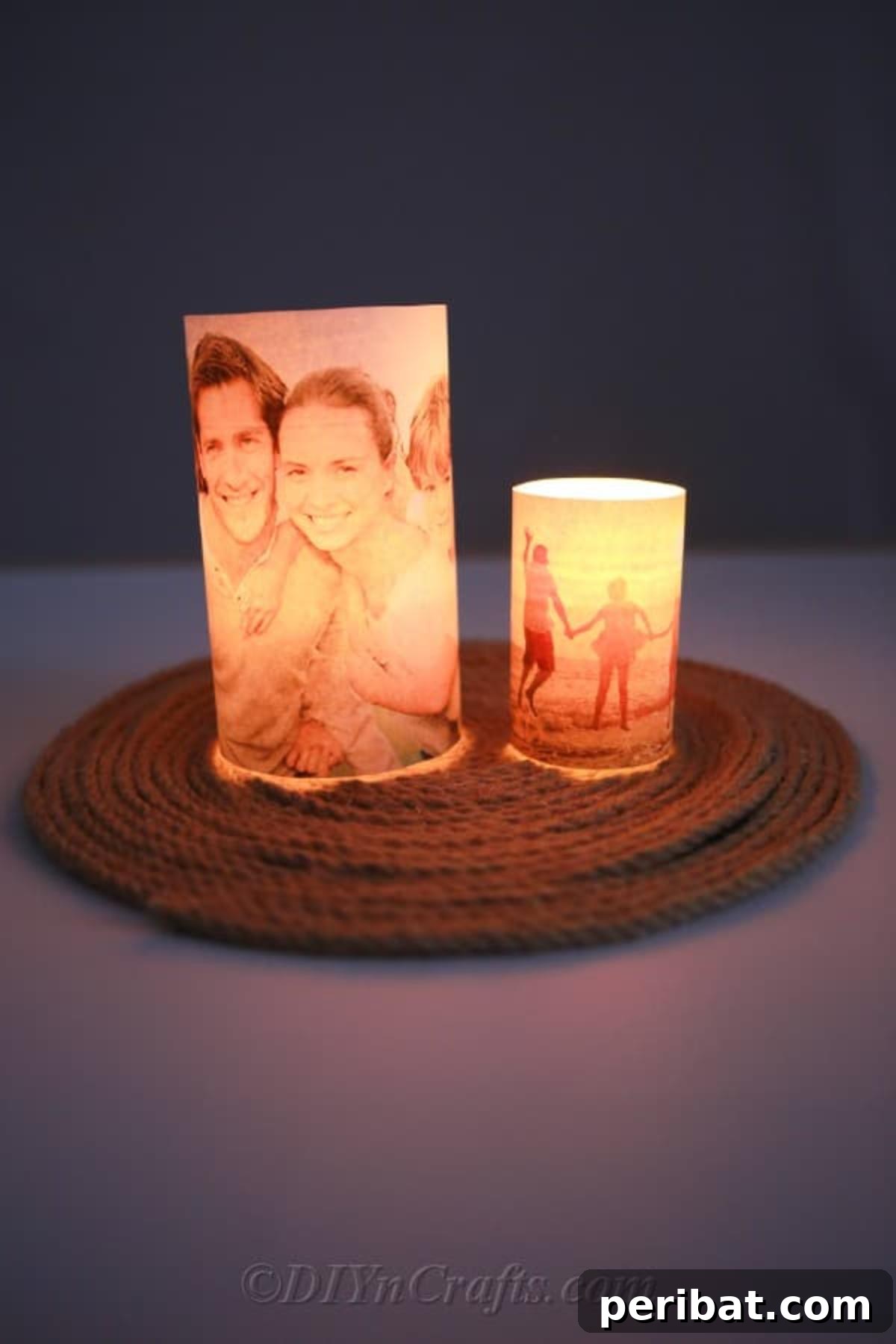 DIY Photo Glow Lanterns 2 Glowing candle holders with pictures