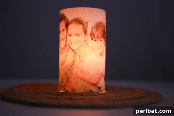How To Make Glowing Photo Luminaries