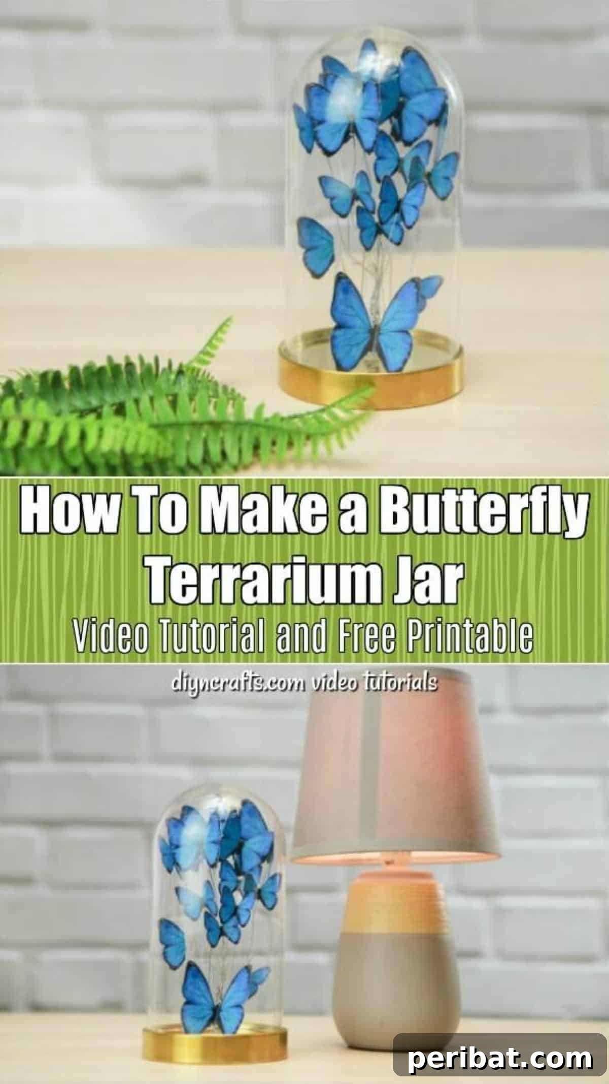 Crafting an Enchanting Butterfly Jar Terrarium 18 How To Make a Butterfly Terrarium Jar - Pin this project to easily recreate this enchanting DIY paper butterfly jar. A step-by-step tutorial to craft beautiful home decor.