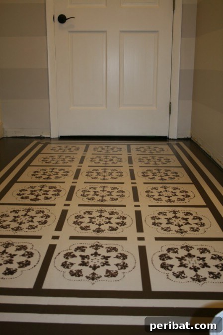 Elevate Your Exterior 150 Genius Projects to Maximize Curb Appeal 146 Paint Porch Floor To Look Like A Rug - 150 Remarkable Projects and Ideas to Improve Your Home's Curb Appeal