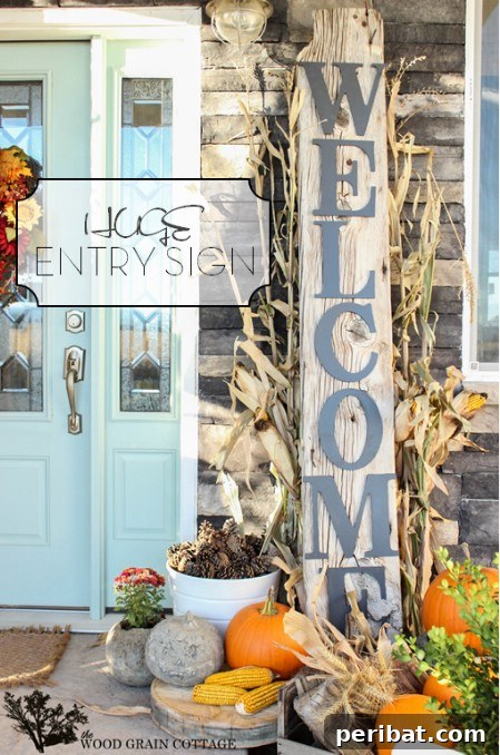 Elevate Your Exterior 150 Genius Projects to Maximize Curb Appeal 147 Make A Huge Welcome Sign - 150 Remarkable Projects and Ideas to Improve Your Home's Curb Appeal