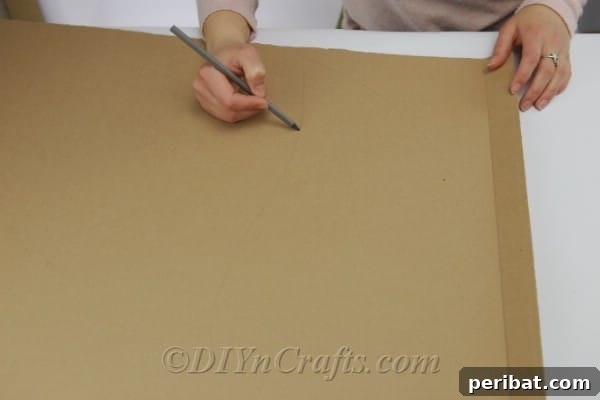Literary Angel Wings Decor 11 Tracing a wing shape onto a piece of cardboard