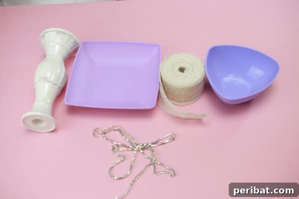Upcycle Plates into a Stylish Two-Tier Jewelry Holder 5 Supplies needed to make a jewelry stand