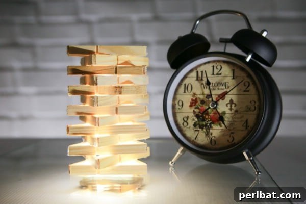 How To Make a Decorative Lamp out of Clothespins