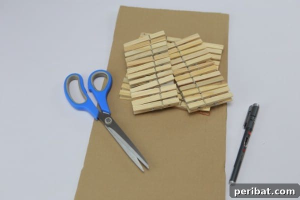 Transform Clothespins into a Stylish Lamp 8 Preparing wooden clothespins by removing springs