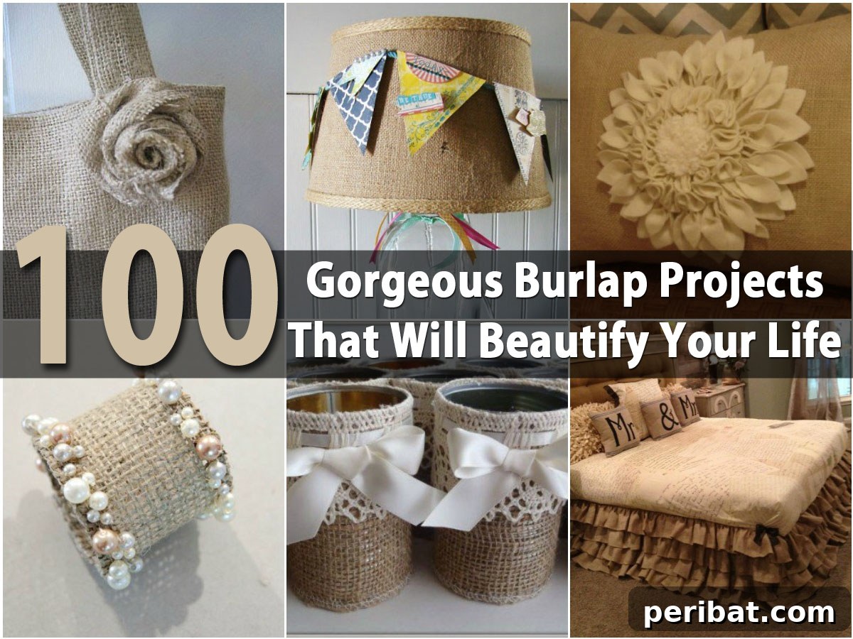 Inspiring Burlap Craft Projects